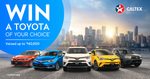 Win a 2018 Toyota of Choice Worth Up to $44,000 or 1 of 100 $20 StarCash Cards from Caltex