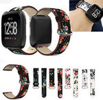  2018 Hot Fitbit Versa Leather Peony Print Watch Band, Price 14.24$ 1pcs, Free Shipping, 5% Off