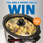 Win 1 of 2 Morphy Richards 3.5L Slow Cookers Worth $54.95 from Billy Guyatts