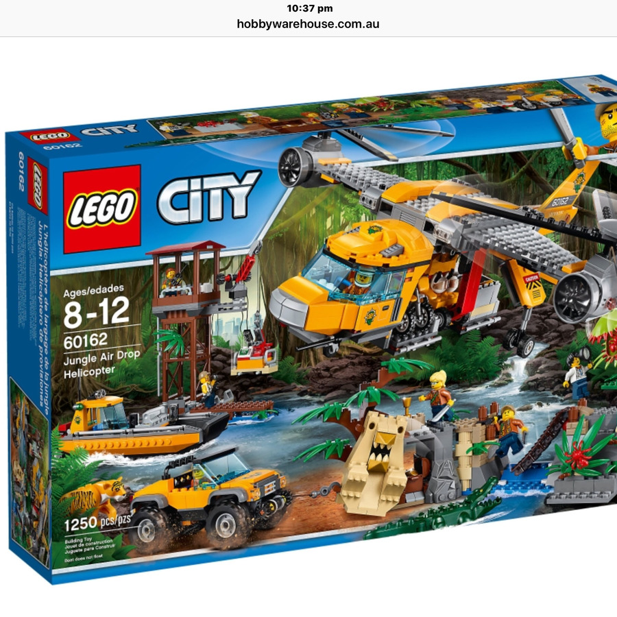 [QLD] LEGO City Jungle Air Drop Helicopter 60162 $99 @ Big W (Runaway ...