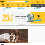 25% off Sitewide (Exclusions Apply) @ Petbarn (Online Only)