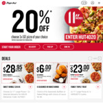 20% off Any Large Pizza @ Pizza Hut