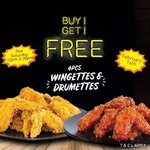 [WA] Buy One, Get One Free Chicken Wingettes and Drummettes @ Nene Chicken (Westfield Carousel Shopping Centre)