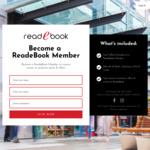 [SA] ReadeBook Adelaide $10 Per Month Membership + Receive A Coffee Everyday of The Week