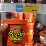 Reese's Peanut Butter Chocolate and Hershey's Kisses Vanilla & Choc Ice Cream $4.99ea @ ALDI