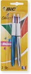 BIC 4 Colour Shine Retractable Ballpoint Pen 2 Pack $1.50 (Was $6) @ Big W