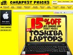 JB Hi-Fi Latest Hot Offer 15% off ALL Toshiba Laptops till SUNDAY