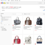 Buy 1, Get 2 Free: Assorted Women's Handbags $15 + $14.95 Shipping ($0 with Plus) @ Shopping Square eBay