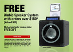 Staples: Free iCubic Speaker System Valued at $69 with Orders over $150