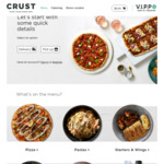 Free Taster Pizza with $30+ Spend @ Crust