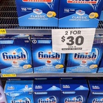 2x Finish Classic Dishwasher Tablets 110 Tablets $30 ($0.14 Per Tablet) @ The Reject Shop