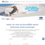 Win a Perisher Getaway for 2 Worth $6,881 from Subaru (NSW/ACT)