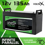 [eBay Plus] Voltax 12V 135Ah Lithium Battery Lifepo4 Iron Phosphate $520.61 Delivered (21% off) @ Outbax Camping eBay