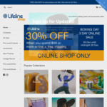 30% off Storewide with $50 Spend @ Lifeline Online Op Shop