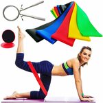 5pc Latex Resistance Bands, Core Gliders & Jump Rope $17.37 + Delivery ($0 with Prime/ $39 Spend) @ POWER2YOU Amazon AU