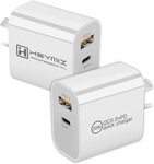 20W PD Charger 2-Pack USB-C & USB-A SAA "Certificated" $24.99 Delivered @ AU SELECT via Amazon