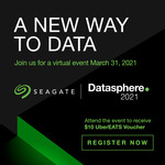 Receive $10 UberEATS Voucher When You Register & Attend Seagate DataSphere Virtual Event (In Full)