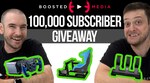 100k Subscriber Give-Away Boosted Media