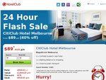 HotelClub: Melbourne City Hotel $89.00 Save $60.00. 24hr Sale