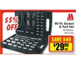 MechPro 80pc Socket & Tool Set - REPCO $23.99 Clearance