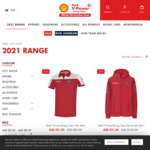 75% off All 2021 Apparel, Headwear & Accessories ($0 Post with $80 Order, $20 off $100 First Order) @ Shell V-Power Racing Team