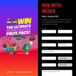 Win 1 of 8 Weber/Woolworths/Cricket Prize Packs Worth $1,290.99 from Weber