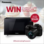 Win a Lumix G9, Lens and Convection Microwave Oven Worth $2,428 from Panasonic Australia
