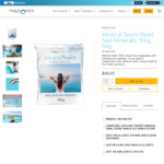 10% off on Mineral Swim (Swimming Pool Salt) and Get a Free Gift (Worth $100) C&C Only @ Maytronics