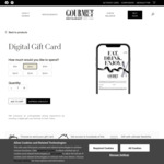 15% off with Minimum $150 Digital Gift Card Purchase @ Gourmet Traveller Restaurant Gift Card