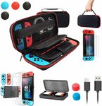 Nintendo Switch Case with Switch Accessory Set $16.99 + Delivery ($0 with Prime/ $39 Spend) @ XUTECH Amazon AU