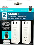 [QLD] Arlec Smart Plug with USB A & C Ports 2-Pack $7.50 in-Store Only @ Bunnings, Warwick