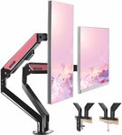Dual Aluminum Monitor Arm (13-32', 1.5-9kg, Clamp and Grommet Base) $45.99 Delivered @ Yesdex Amazon AU