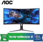 AOC CU34G2X 34in 2K 1ms 144Hz Curved Monitor $479 Delivered @ Wireless1 eBay
