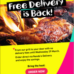Free Delivery @ Nando's (PERi-Perks Members, 5km Radius)