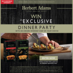 Win a Dinner Party with an Award Winning Chef of Your Choice from Herbert Adams
