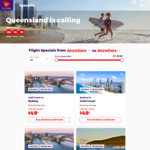 Flights to/from Queensland from $49 One Way @ Virgin Australia