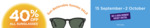 40% off RRP Sunglasses + $50 off $100 Spend (Expired) + Free Shipping & Returns @ Bupa Optical