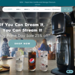 25% off Sitewide (Excluding Gas) + Delivery ($0 over $75 Spend) @ Sodastream