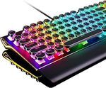 [Prime] ROYAL KLUDGE ‎RK-S108 Typewriter Style Retro RGB Mechanical Wired Keyboard $57.37 Delivered @ Harris Tech Amazon AU