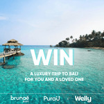 Win 7 Day Trip to Bali for April 2024 Valued at $5000 from PuraU, Brunae Body and Welly.