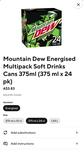 [Price Error] 24pk 375ml Mountain Dew $3.83 @ Coles via DoorDash