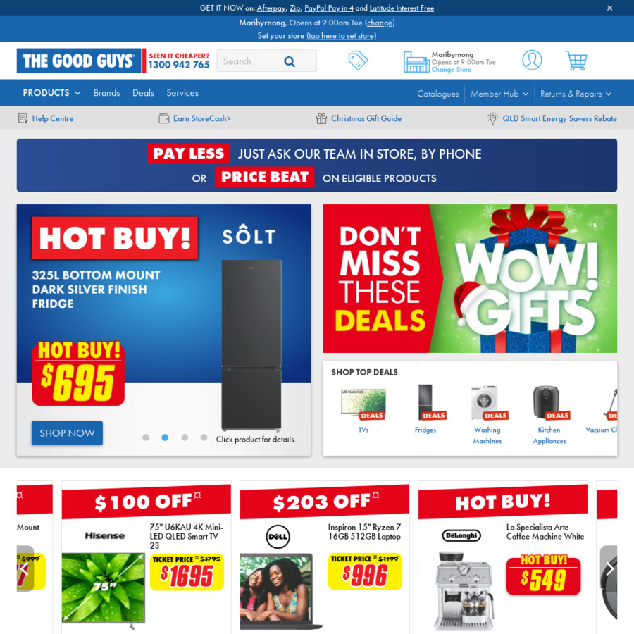 10% off a Huge Range + 5% Cashrewards Cashback @ The Good Guys - OzBargain