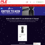 Win a TP-Link Archer BE800 BE19000 Tri-Band Wi-Fi 7 Router from PLE