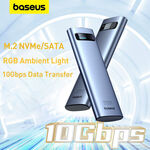 Baseus M.2 NVME or SATA to USB-C SSD Case $35.18 ($34.35 eBay Plus) Delivered @ Baseus eBay
