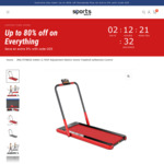 Foldable Treadmill Red $299.99 + Delivery ($0 for SYD, MEL, BNE Metro/ $0 C&C) @ Sports Leisure