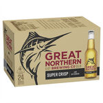 Great Northern Super Crisp Lager Bottle 330ml 24 Pack $39 + Delivery ($0 C&C/ in-Store) @ Liquorland