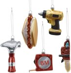 All Set Glass Ornaments - 5 Pack $5 (Was $24), Craftright Caravan Level $2 + Delivery ($0 with OnePass/C&C/in-Store) @ Bunnings