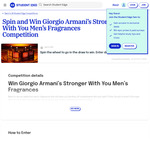 Win Giorgio Armani’s Stronger with You Men’s Fragrances from Student Edge