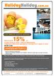 Gold Coast Holiday Accommodation - Easter Sale 15% Discount