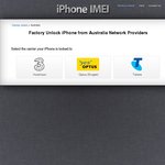 Factory Unlock ANY iPhone from Optus for $10